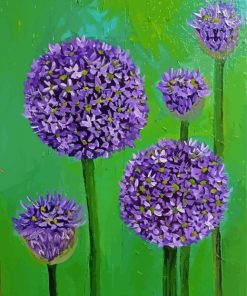 Allium Flowers Art Paint By Numbers