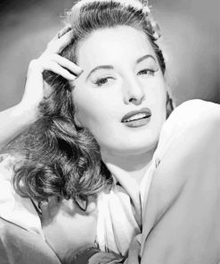 black And White Barbara Stanwyck Paint By Numbers