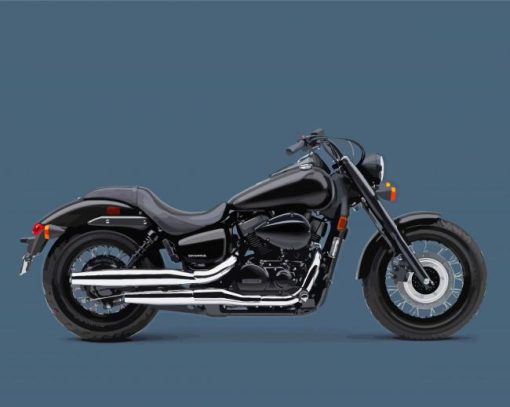 Black Honda Shadow Paint By Numbers