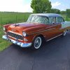 Brown 1955 Chevy Four Door Paint By Numbers