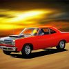 Cool Red 69 Road Runner Paint By Numbers