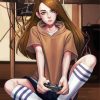 Cute Gamer Girl Paint By Numbers