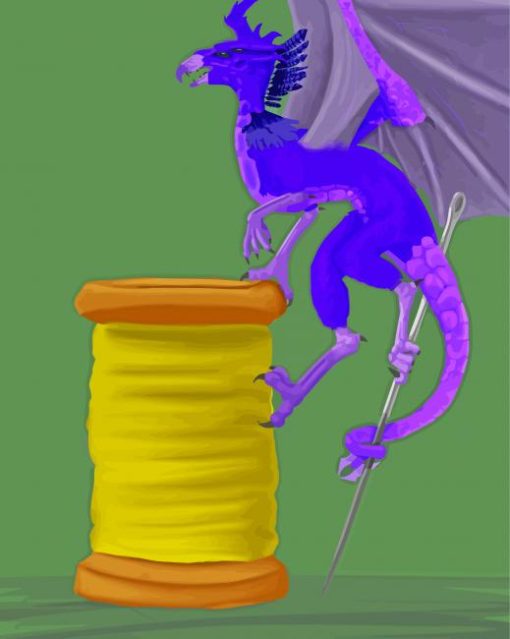 Dragon Needle And Thread Art Paint By Numbers