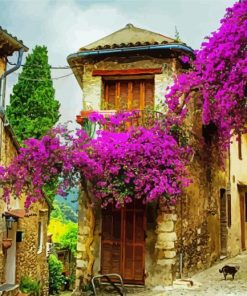 Flower Balcony Italy Paint By Numbers