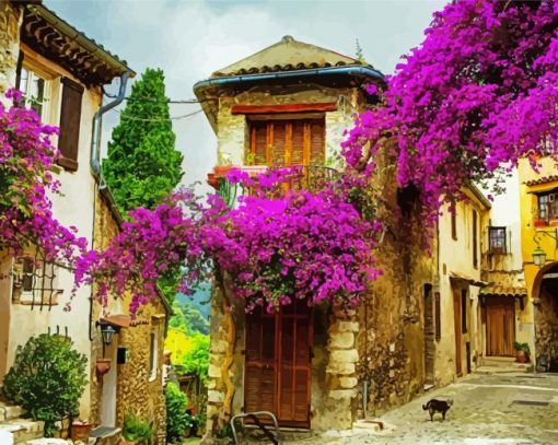 Flower Balcony Italy Paint By Numbers