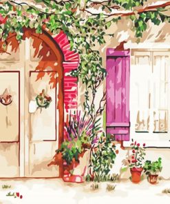 Flower Door Art Paint By Numbers