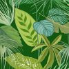 Green Botanical Background With Tropical Leaves Paint By Numbers