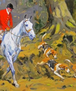 Horse And Hound Hunting Art Paint By Numbers