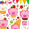 Pig Ice Creams Paint By Numbers