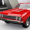 Red 67 Chevelle Classic Car Paint By Numbers