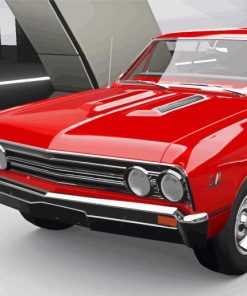 Red 67 Chevelle Classic Car Paint By Numbers