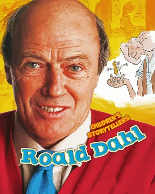 Roald Dahl Poster Paint By Numbers