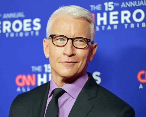 The American Broadcaster Anderson Cooper Paint By Numbers