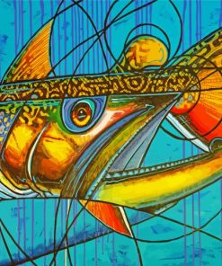 Abstract Brook Trout Fish Paint By Numbers