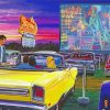 Aesthetic Classic Cars In Drive INS Paint By Numbers