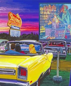 Aesthetic Classic Cars In Drive INS Paint By Numbers