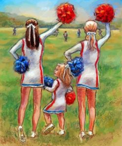 Aesthetic Girls Cheerleading Art Paint By Numbers