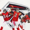 Atlanta Falcons American Football Players Paint By Numbers