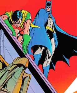 Batman And Robin DC Comic Paint By Numbers