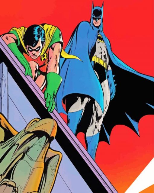 Batman And Robin DC Comic Paint By Numbers