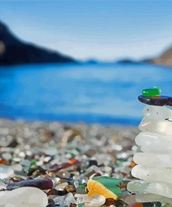 Beach Glass Stones Balance Paint By Numbers