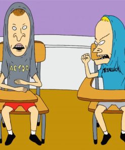 Beavis and Butt Head Animation Characters Paint By Numbers