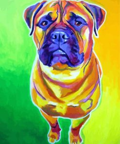 Bull Mastiff Art Paint By Numbers