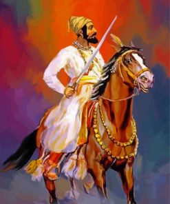 Chhatrapati Shivaji Maharaj Art Paint By Numbers