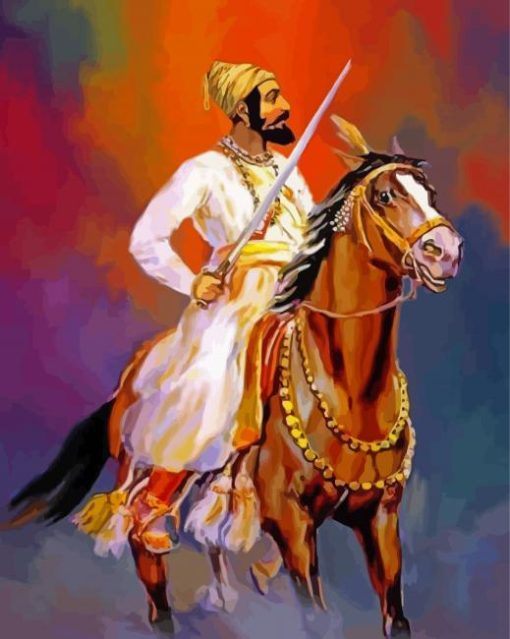 Chhatrapati Shivaji Maharaj Art Paint By Numbers