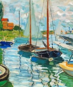 Claude Monet Sailboat Port Paint By Numbers