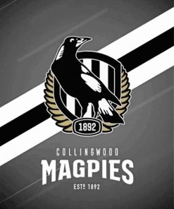 Collingwood FC Logo Paint By Numbers