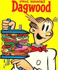 Dagwood Bumstead Poster Paint By Numbers