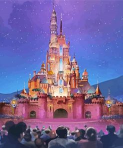 Disney Hong Kong Castle Paint By Numbers