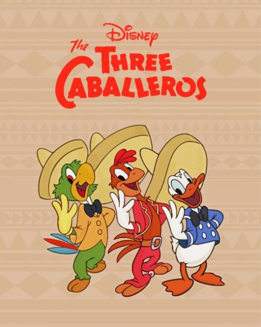 Disney The Three Caballeros Poster Paint By Number