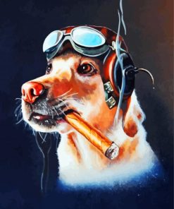 Dog With Cigar Paint By Numbers