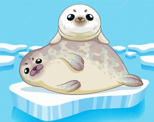 Earless Seals Paint By Numbers