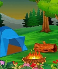 Forest And Camping Paint By Numbers