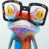 Frog Wearing Glasses Art Paint By Numbers