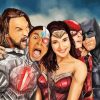 Funny Justice League Heroes Paint By Numbers