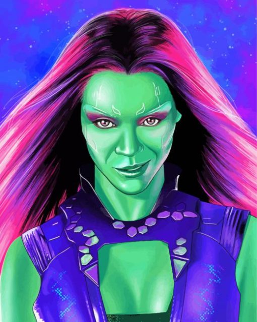 Gamora Paint By Numbers