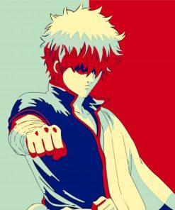 Gintoki Sakata Pop Art Paint By Numbers