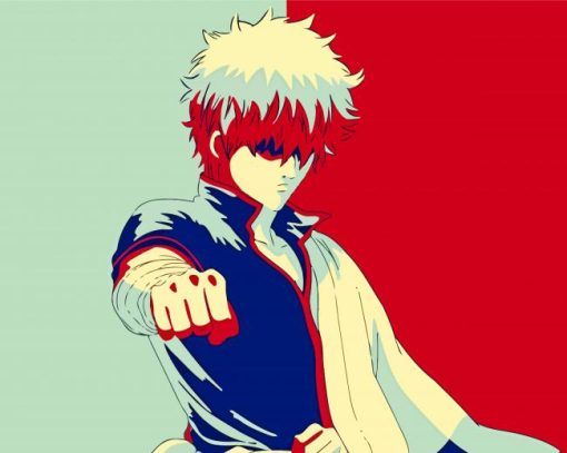 Gintoki Sakata Pop Art Paint By Numbers