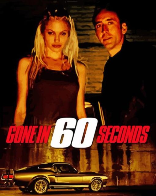 Gone in 60 Seconds Poster Paint By Numbers