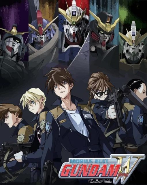 Gundam Wing Poster Paint By Numbers