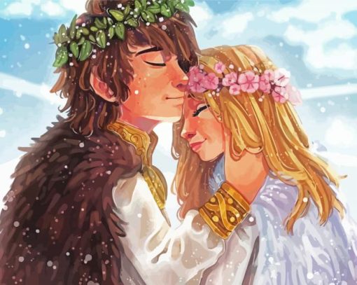 Hiccup And Astrid Wedding Paint By Numbers