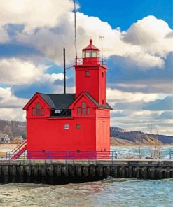 Holland Michigan Lighthouse Paint By Numbers