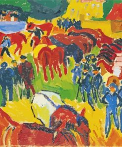 Horse Fair Max Pechstein Paint By Numbers