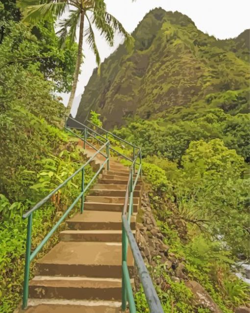 Lao Valley Stairs Paint By Numbers