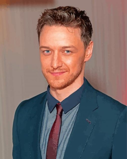 James Mcavoy Scottish Actor Paint By Numbers