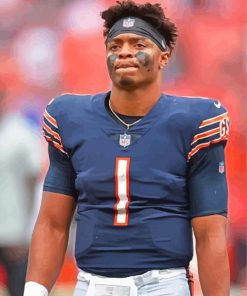 Justin Fields Chicago Bears Quarterback Paint By Numbers